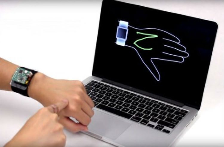 SkinTrack — устройство, превращающее в тачпад кисть и запястье руки человека